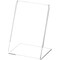 Plymor Clear Acrylic Sign Display / Literature Holder (Angled), 2.5" W x 3.5" H